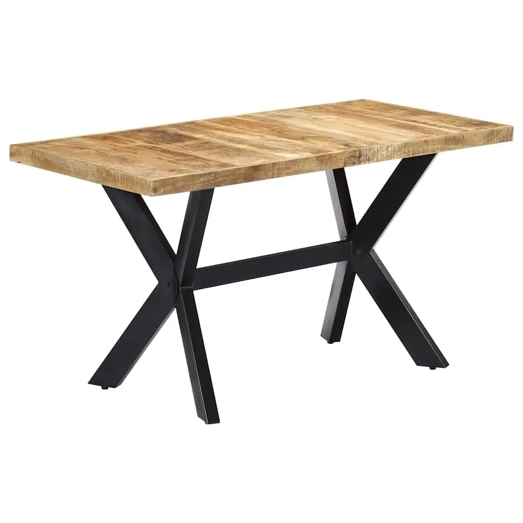Solid Mango Wood Dining Table for Kitchen Comfort