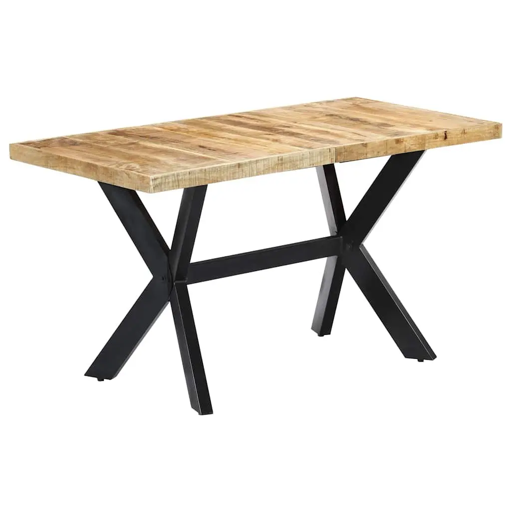 Solid Mango Wood Dining Table for Kitchen Comfort