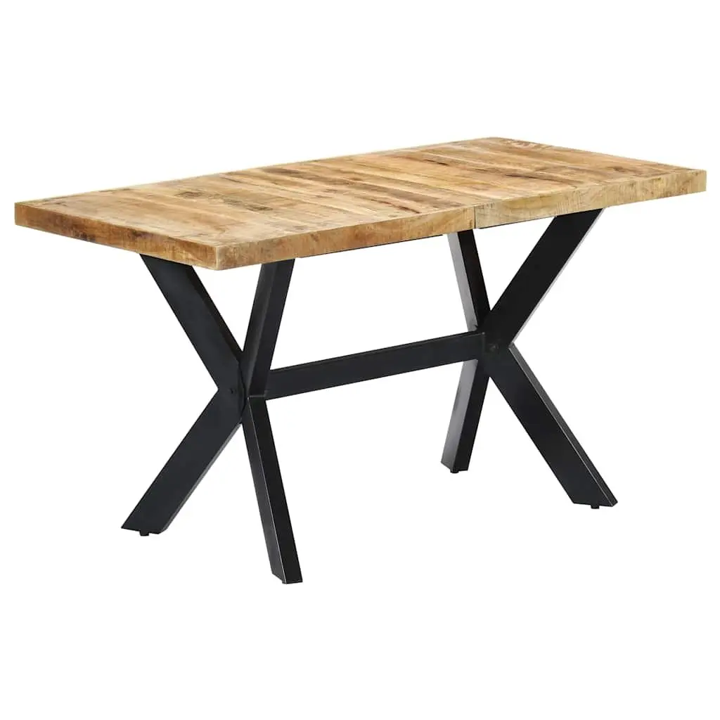 Solid Mango Wood Dining Table for Kitchen Comfort