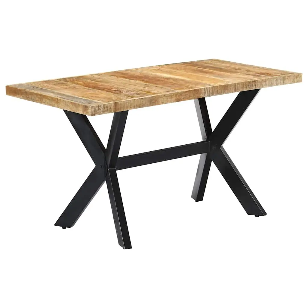 Solid Mango Wood Dining Table for Kitchen Comfort
