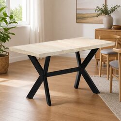 Solid Mango Wood Dining Table 140x70x75cm