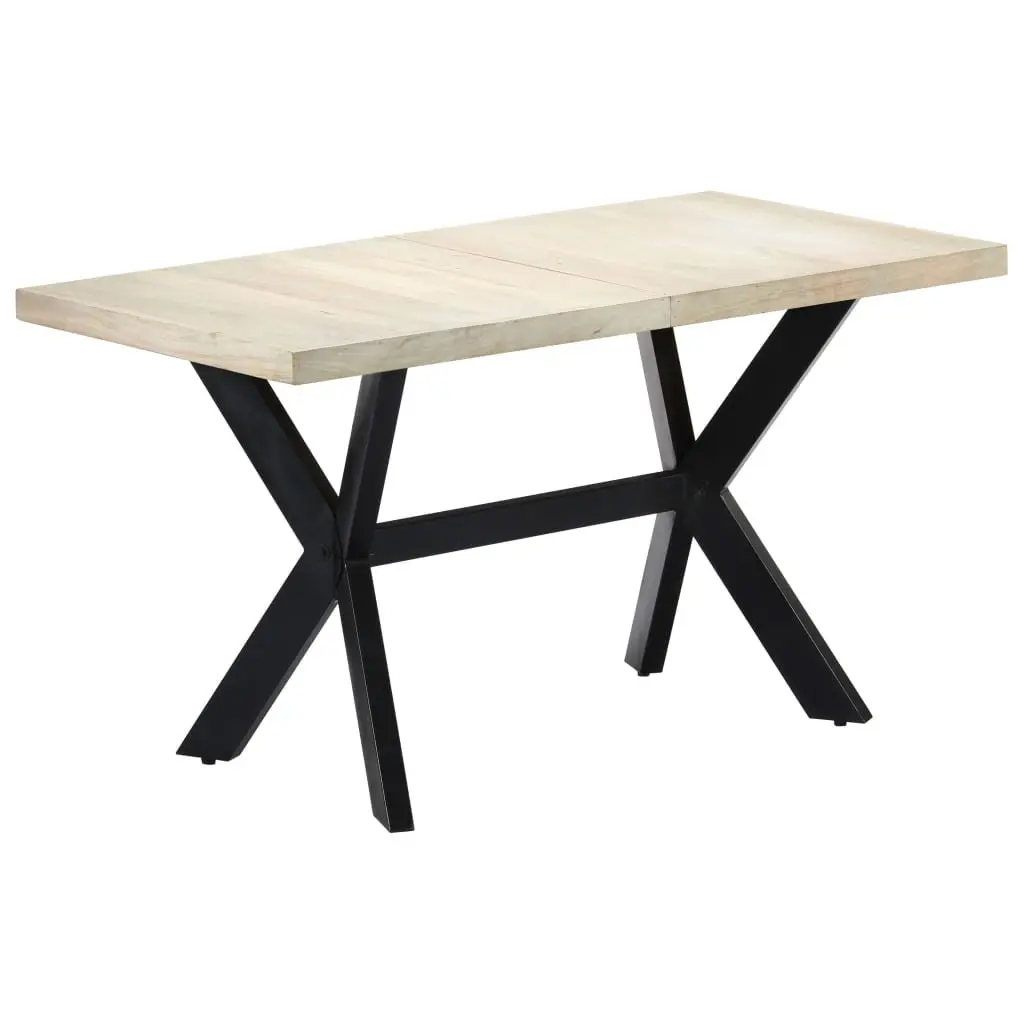 Solid Mango Wood Dining Table 140x70x75cm