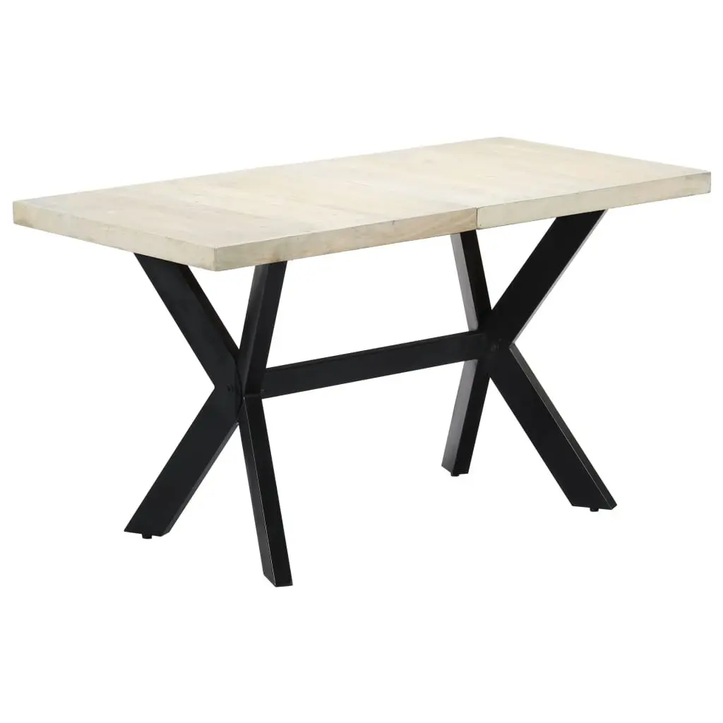 Solid Mango Wood Dining Table 140x70x75cm
