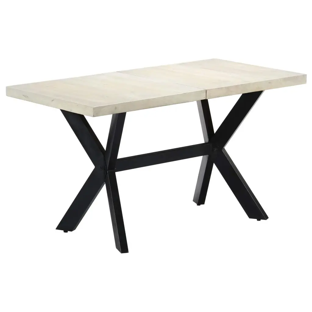 Solid Mango Wood Dining Table 140x70x75cm