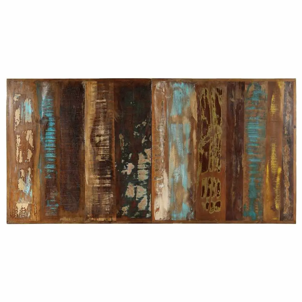 Dining Table Industrial Style 140x70x75 cm Solid Reclaimed Wood Steel Frame