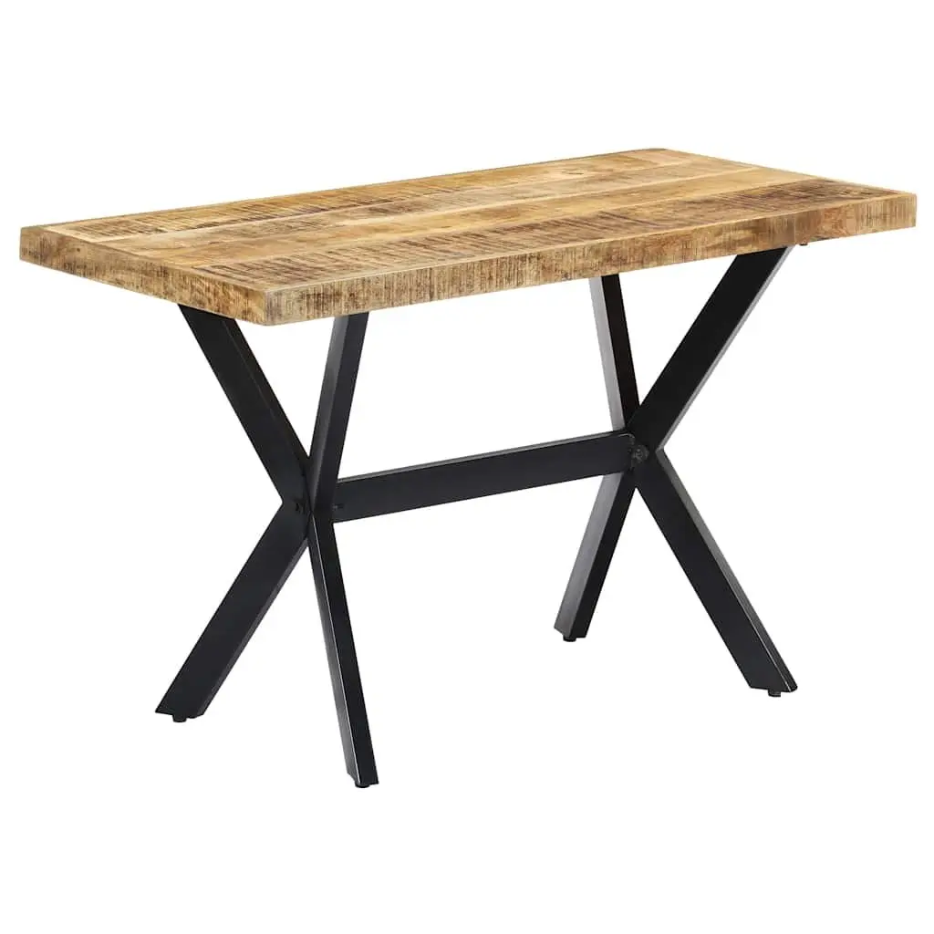Dining Table Industrial Style 120x60x75 cm Solid Mango Wood