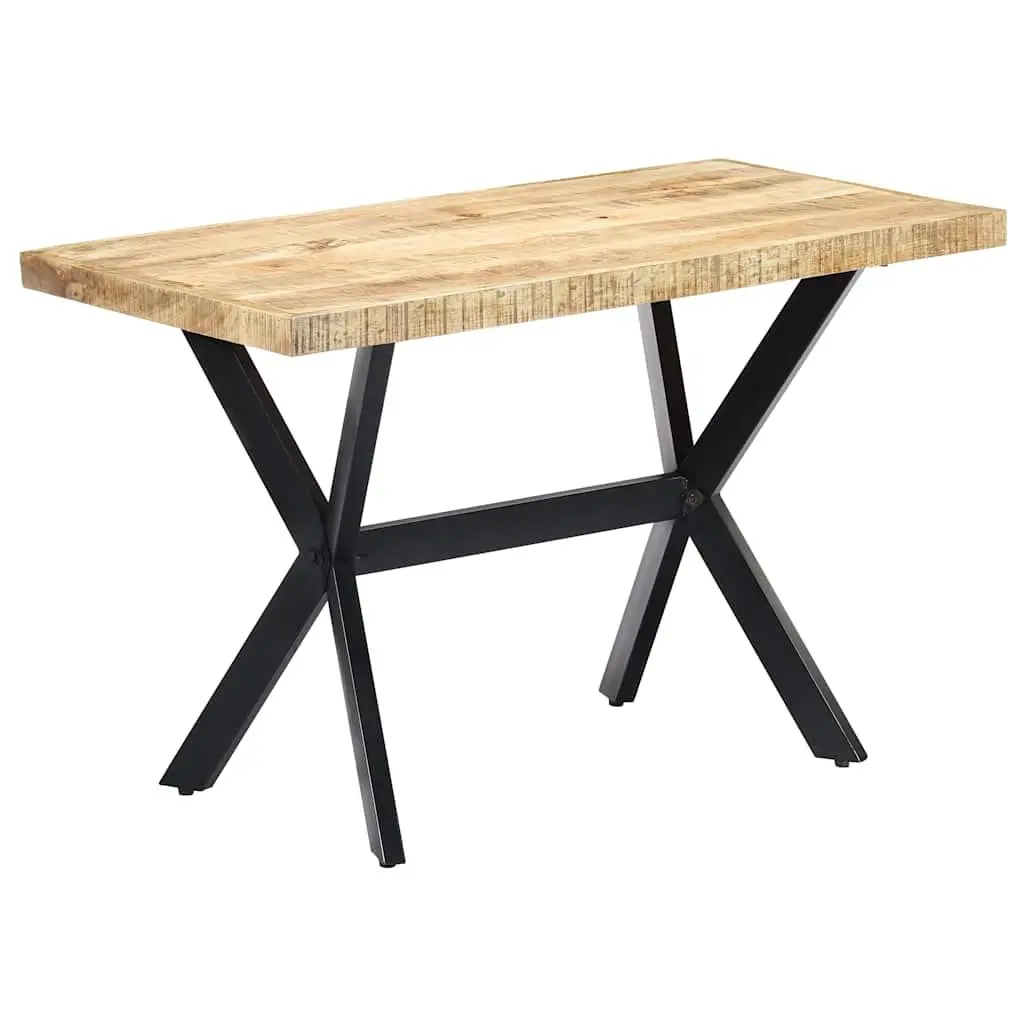 Dining Table Industrial Style 120x60x75 cm Solid Mango Wood