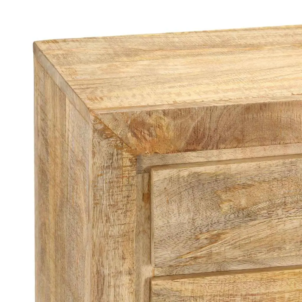 Sideboard Brown 120x30x75 cm Solid Mango Wood Storage Cabinet with 5 Drawers and 1 Shelf