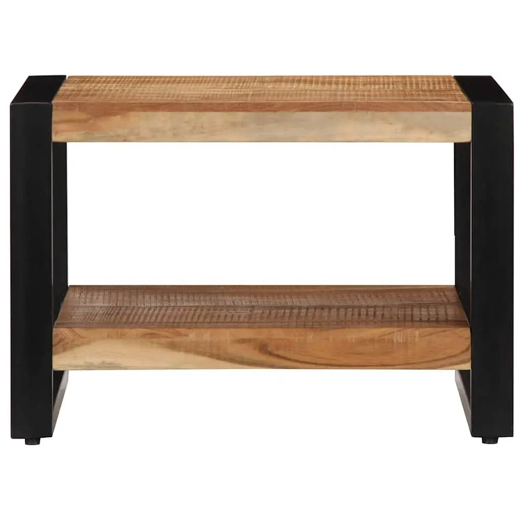 Coffee Table Retro 60x60x40 cm Brown Solid Acacia Wood Handmade