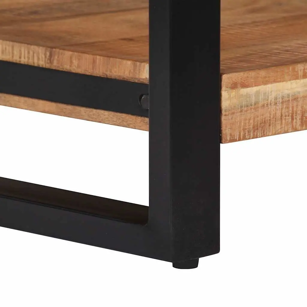 Coffee Table Retro 60x60x40 cm Brown Solid Acacia Wood Handmade
