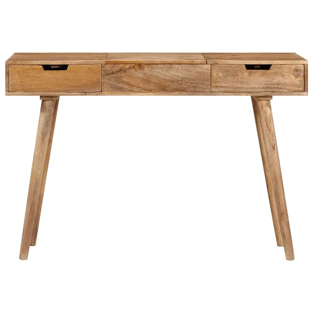 Dressing Table 112x45x76 cm Bedroom Vanity with Mirror 2 Drawers 4 Compartments