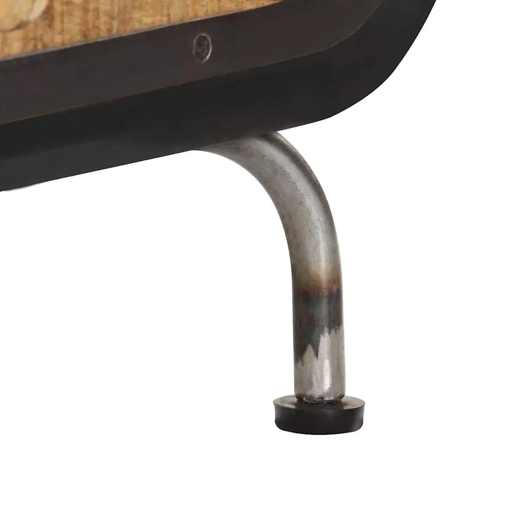 Solid Mango Wood Coffee Table with Storage Drawers