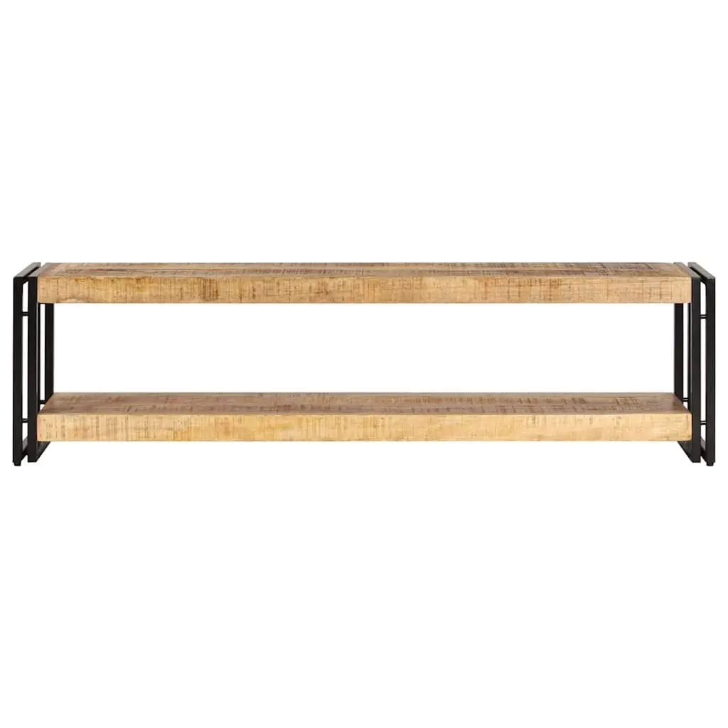 Vintage Mango Wood TV Cabinet with Industrial Legs