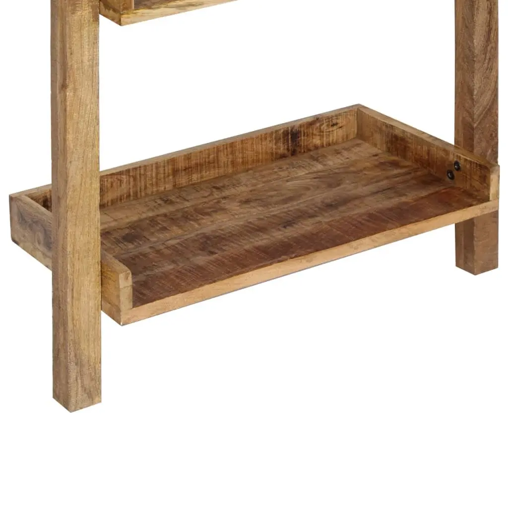 Ladder Shelf 5-Tier Brown Standing Bookcase Storage Shelving Display Rack
