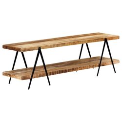 Mango Wood TV Cabinet 160x40x50 cm for Cozy Spaces