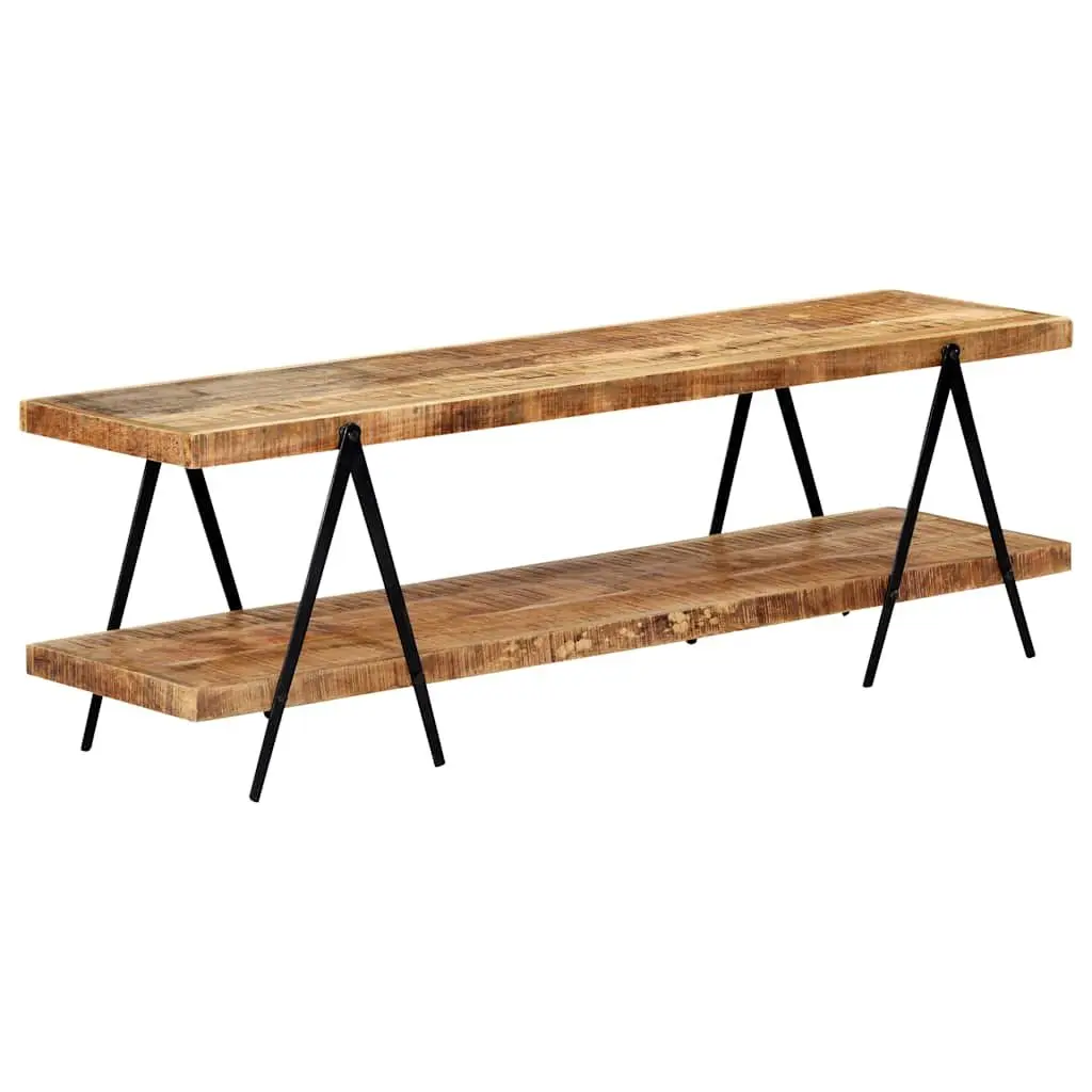 TV Cabinet Solid Mango Wood 160x40x50 cm Storage Unit Media Furniture