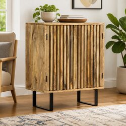 Elegant Brown Solid Mango Wood Sideboard