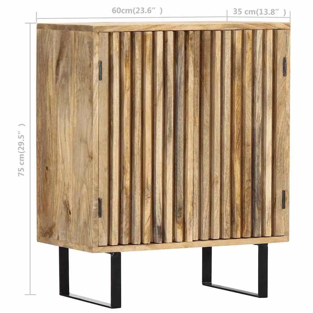 Brown Solid Mango Wood Sideboard