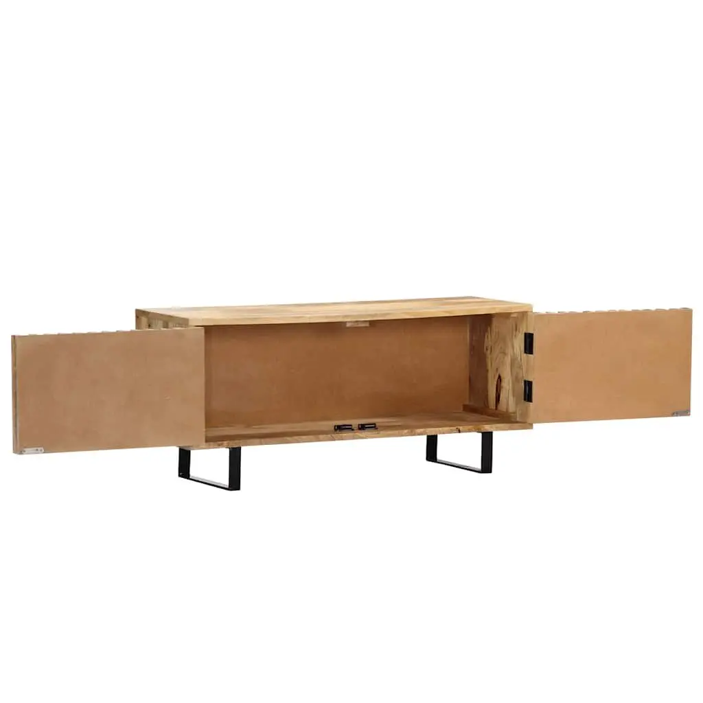 Solid Mango Wood TV Cabinet with Storage
