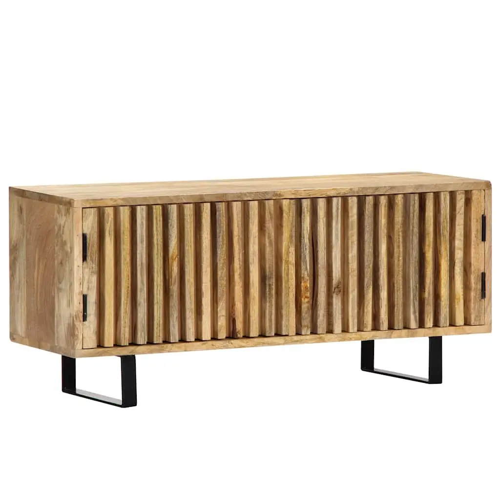 Solid Mango Wood TV Cabinet with Storage