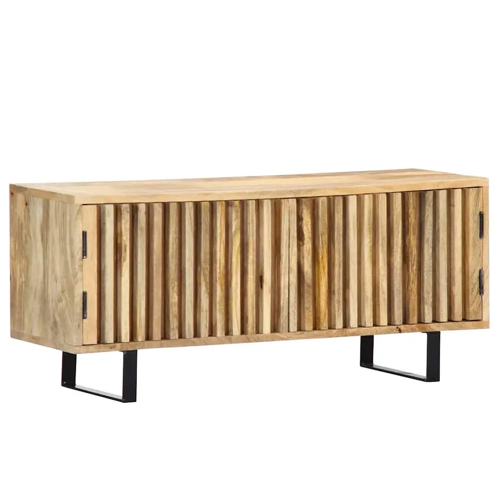 Solid Mango Wood TV Cabinet with Storage
