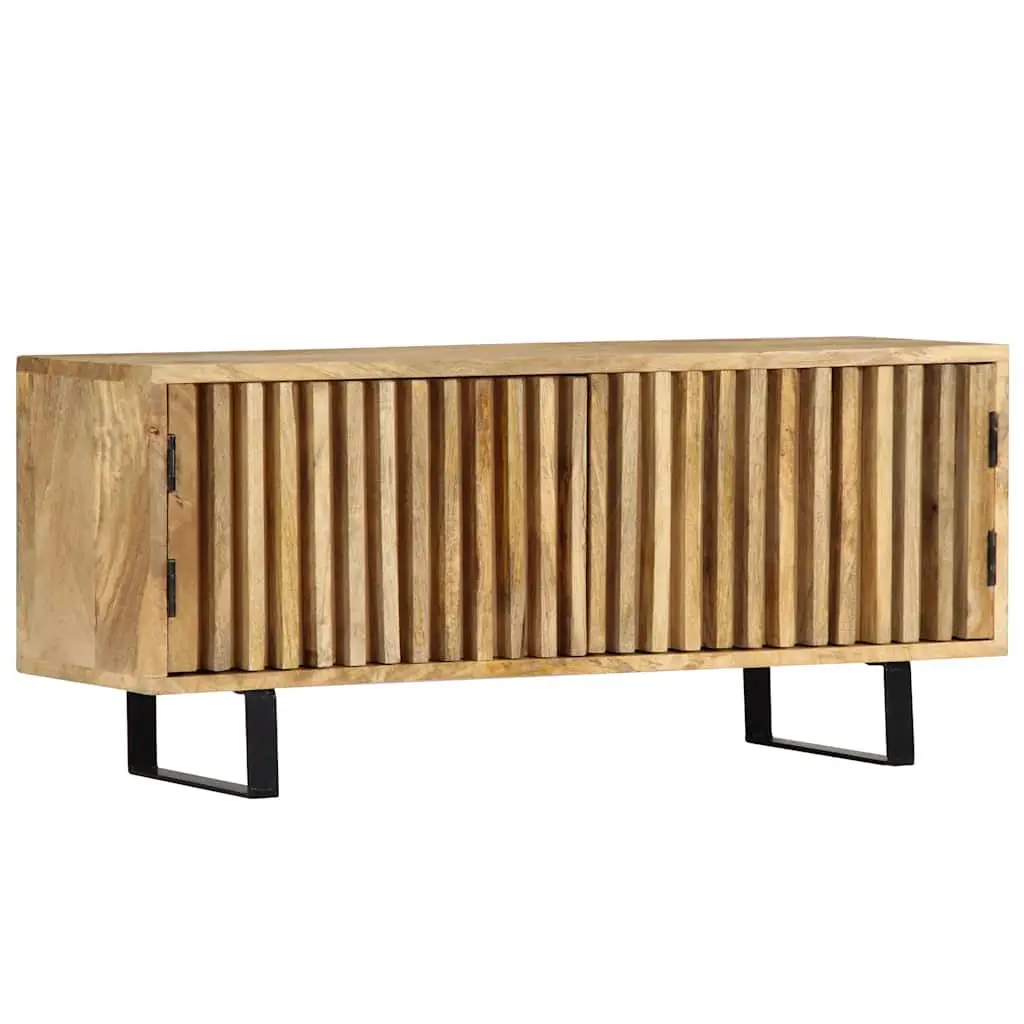 Solid Mango Wood TV Cabinet with Storage
