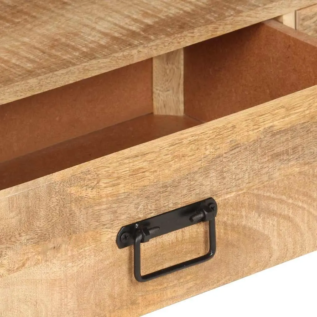 TV Cabinet Rustic 150x30x45 cm Solid Mango Wood Lowboard Storage Drawers