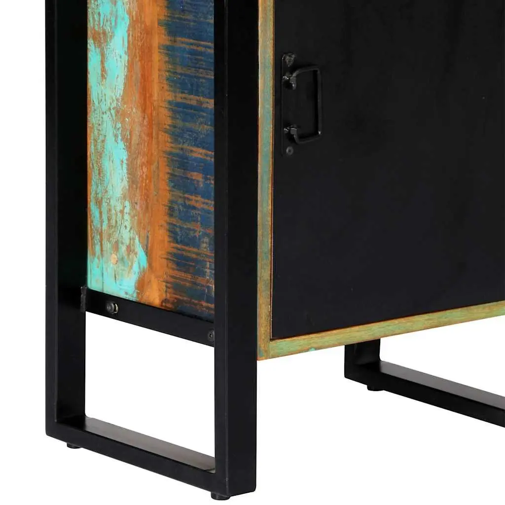 Reclaimed Wood Bookshelf 45x30x171 cm Storage Cabinet with Shelves Display