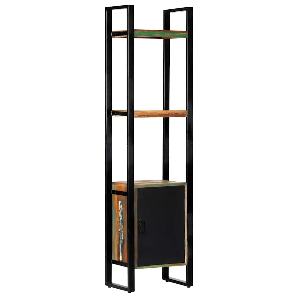 Reclaimed Wood Bookshelf 45x30x171 cm Storage Cabinet with Shelves Display