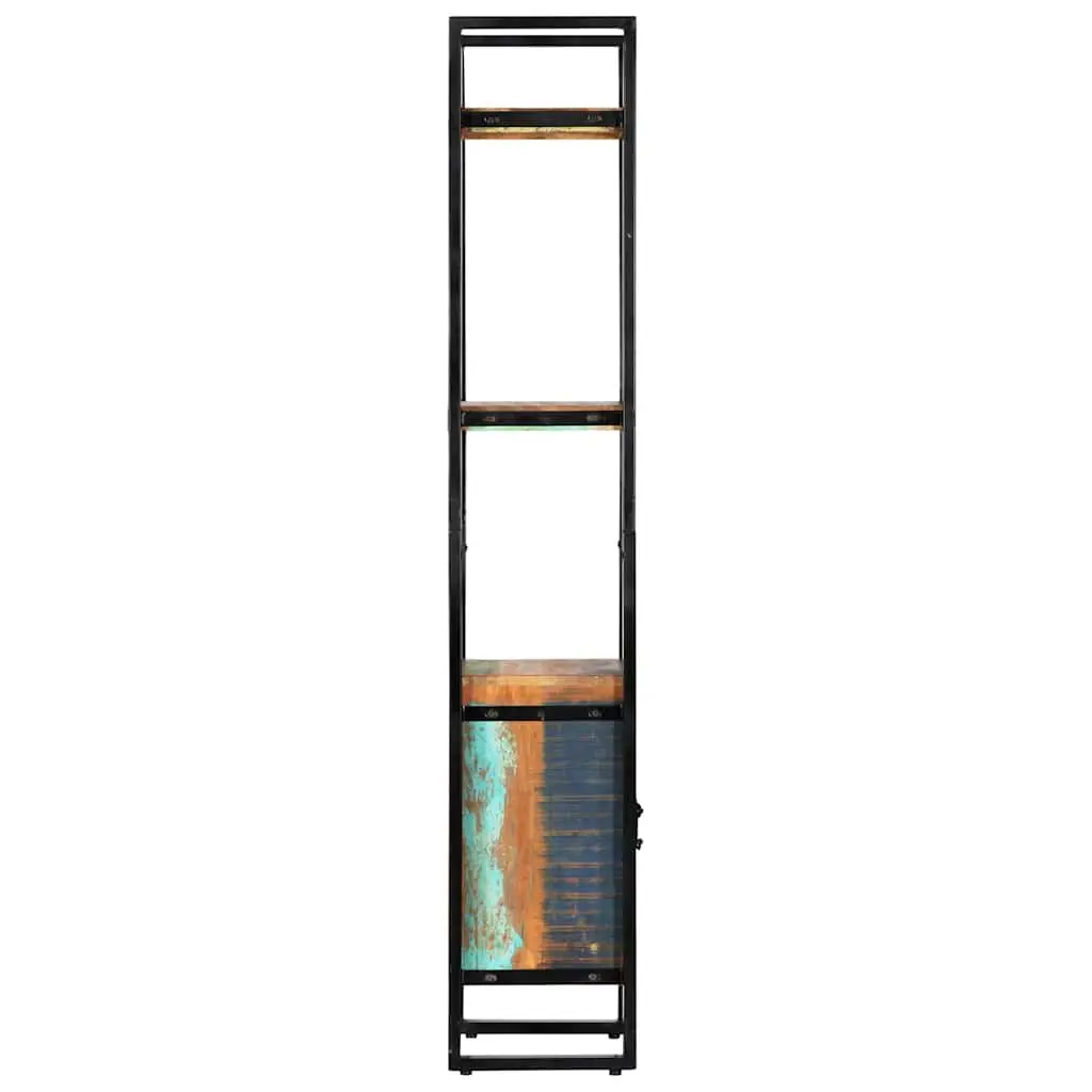 Reclaimed Wood Bookshelf 45x30x171 cm Storage Cabinet with Shelves Display