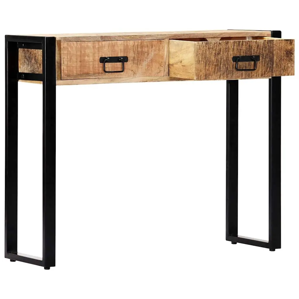Solid Mango Wood Console Table 90x30x75 cm for Entryway