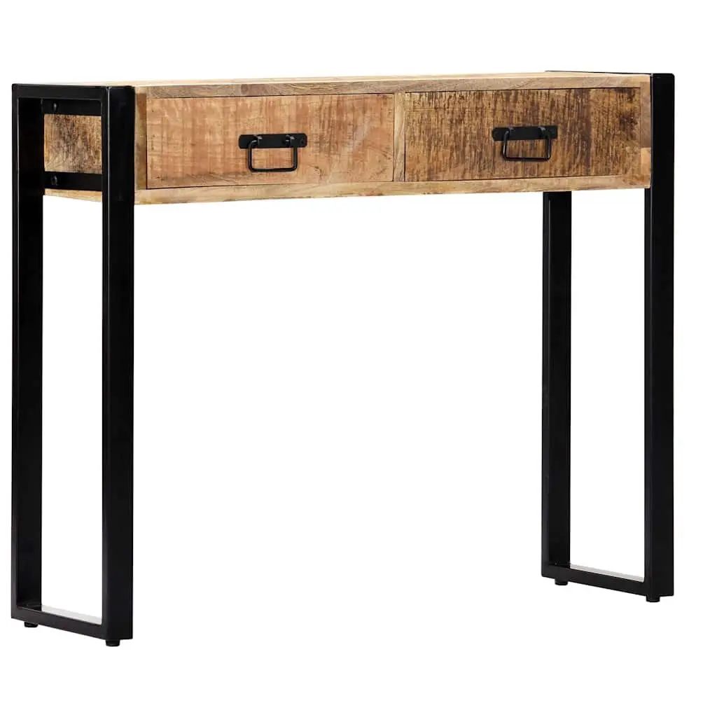 Solid Mango Wood Console Table 90x30x75 cm for Entryway