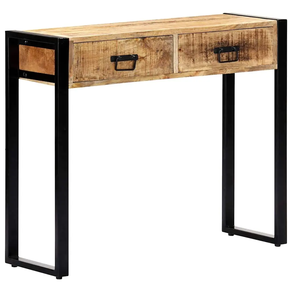 Solid Mango Wood Console Table 90x30x75 cm for Entryway