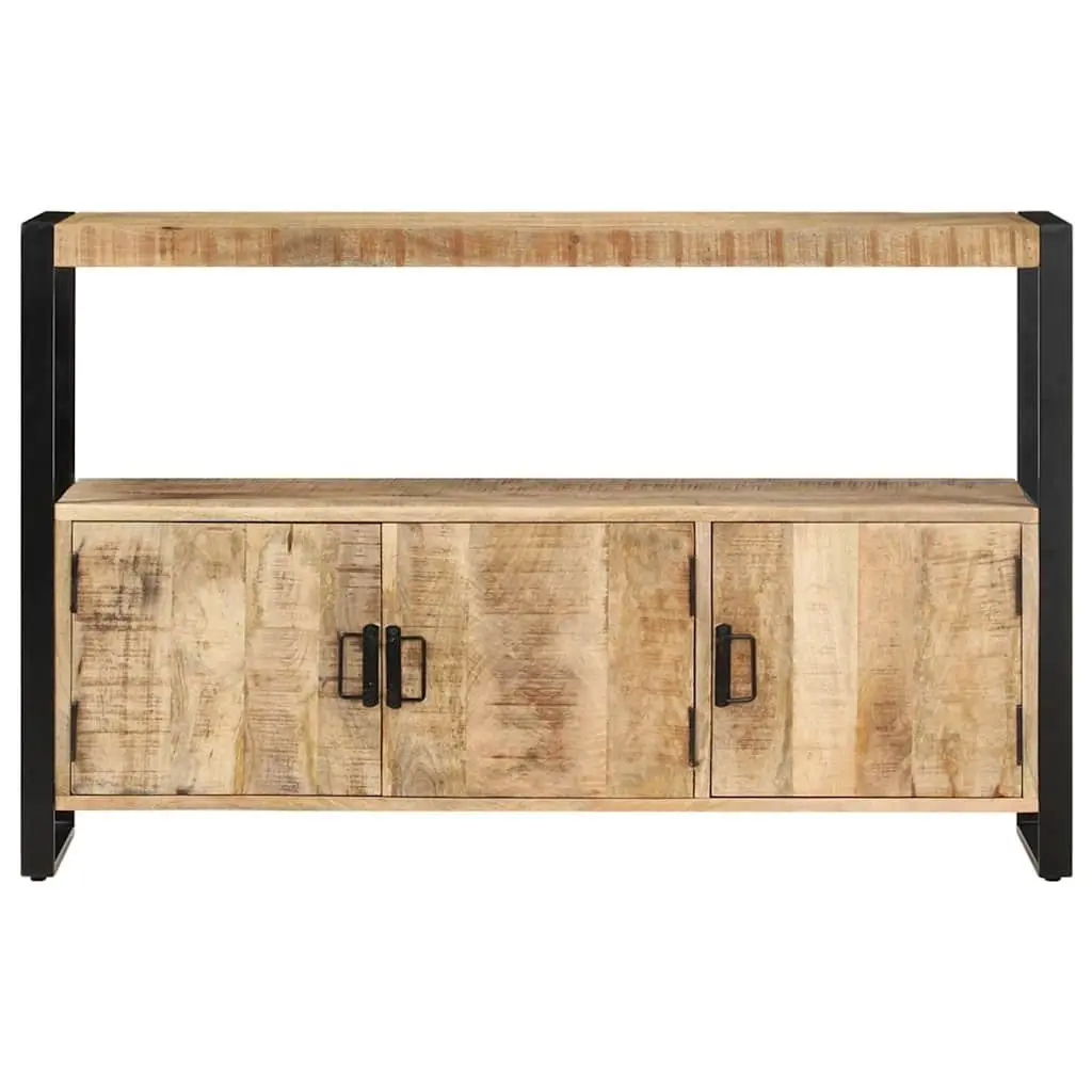 Side Cabinet Brown 120x30x75 cm Solid Mango Wood