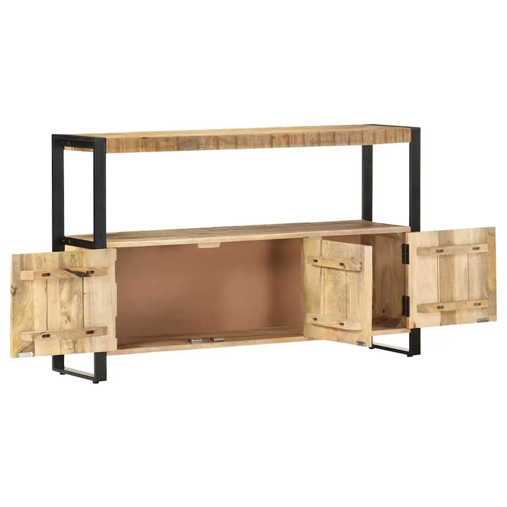 Side Cabinet Brown 120x30x75 cm Solid Mango Wood