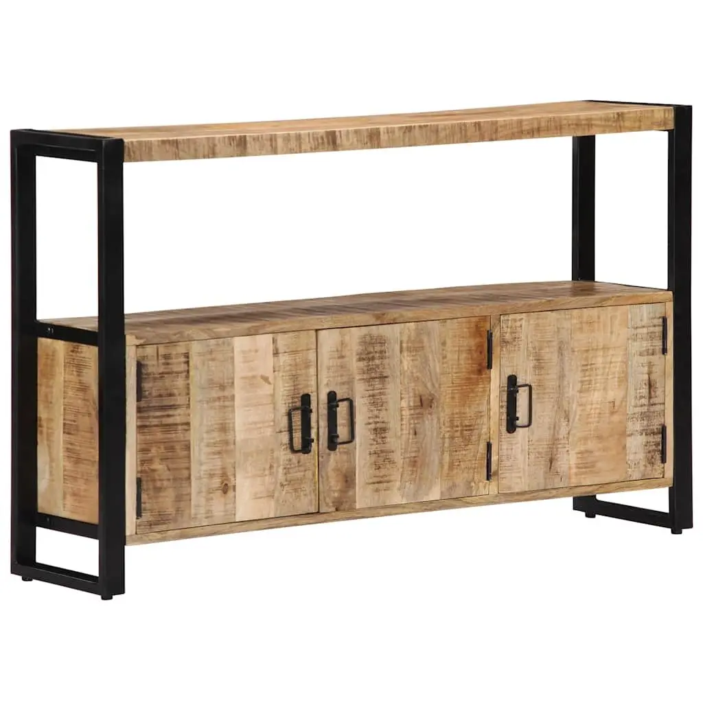 Side Cabinet Brown 120x30x75 cm Solid Mango Wood