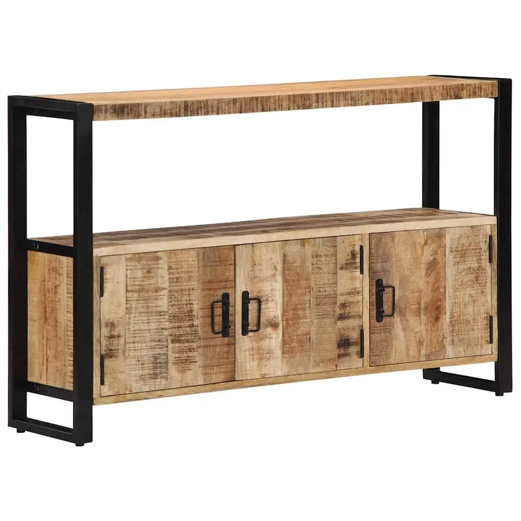 Side Cabinet Brown 120x30x75 cm Solid Mango Wood