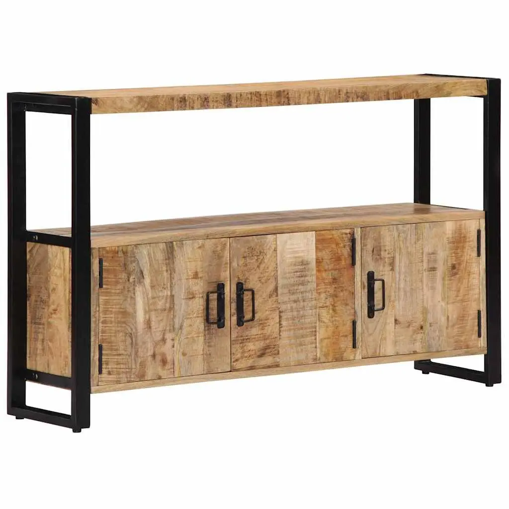 Side Cabinet Brown 120x30x75 cm Solid Mango Wood