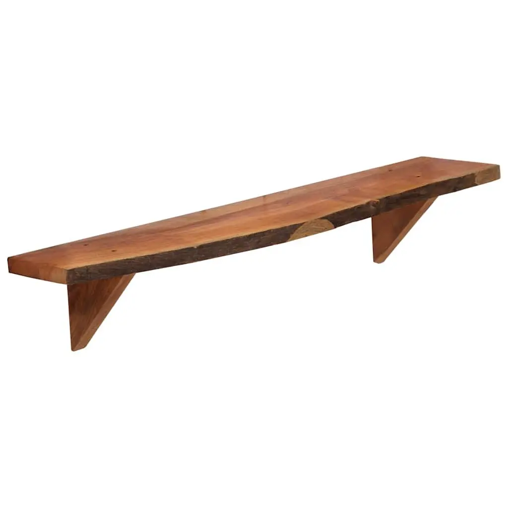 Solid Acacia Wood Wall Shelves 2 pcs 90x20x18 cm