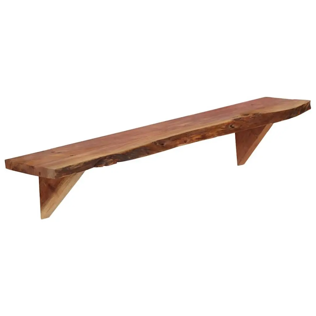 Solid Acacia Wood Wall Shelves 2 pcs 90x20x18 cm