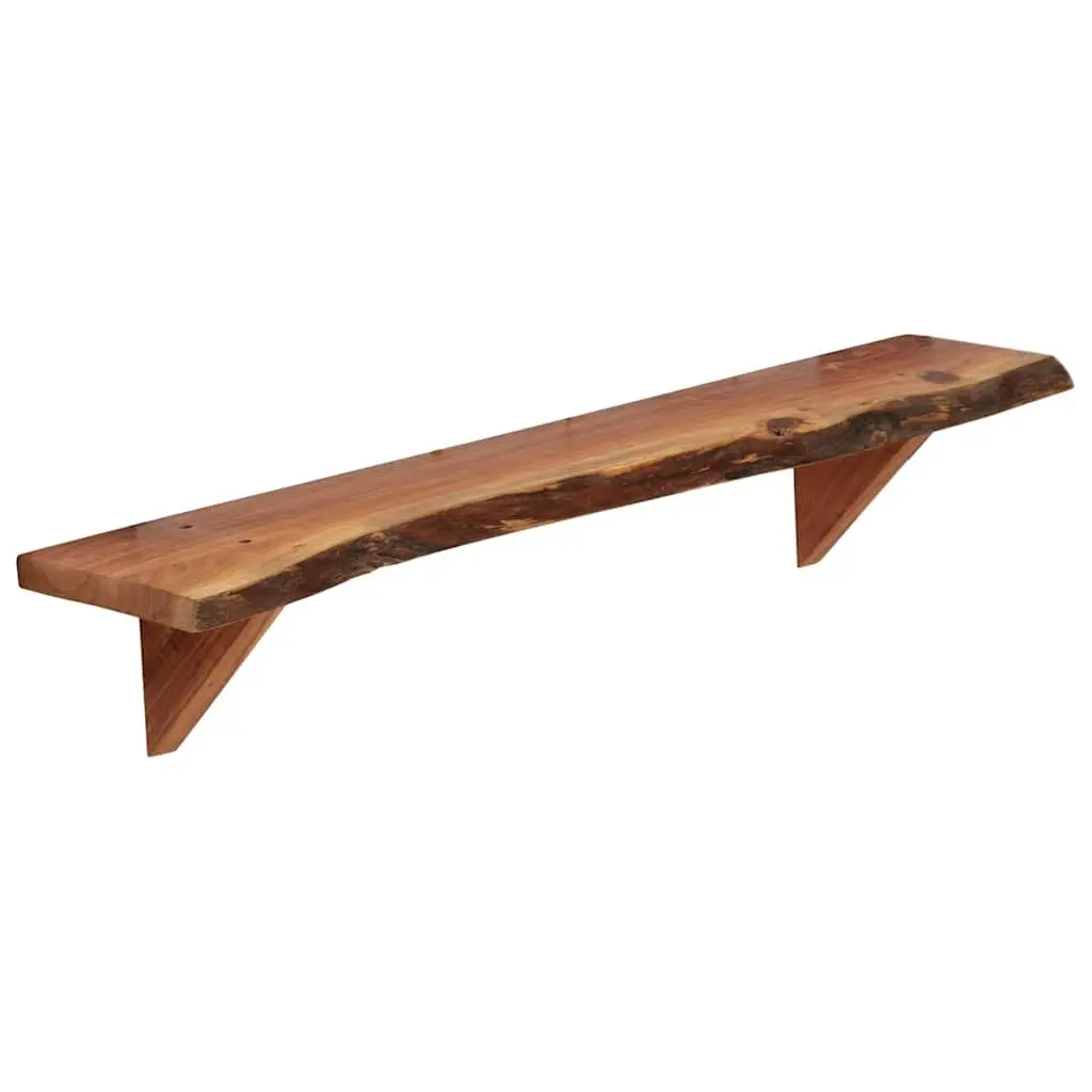 Solid Acacia Wood Wall Shelves 2 pcs 90x20x18 cm