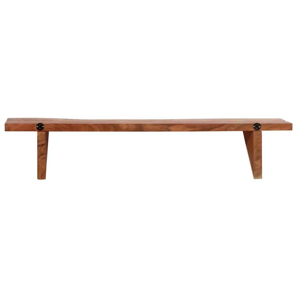 Solid Acacia Wood Wall Shelves 2 pcs 90x20x18 cm