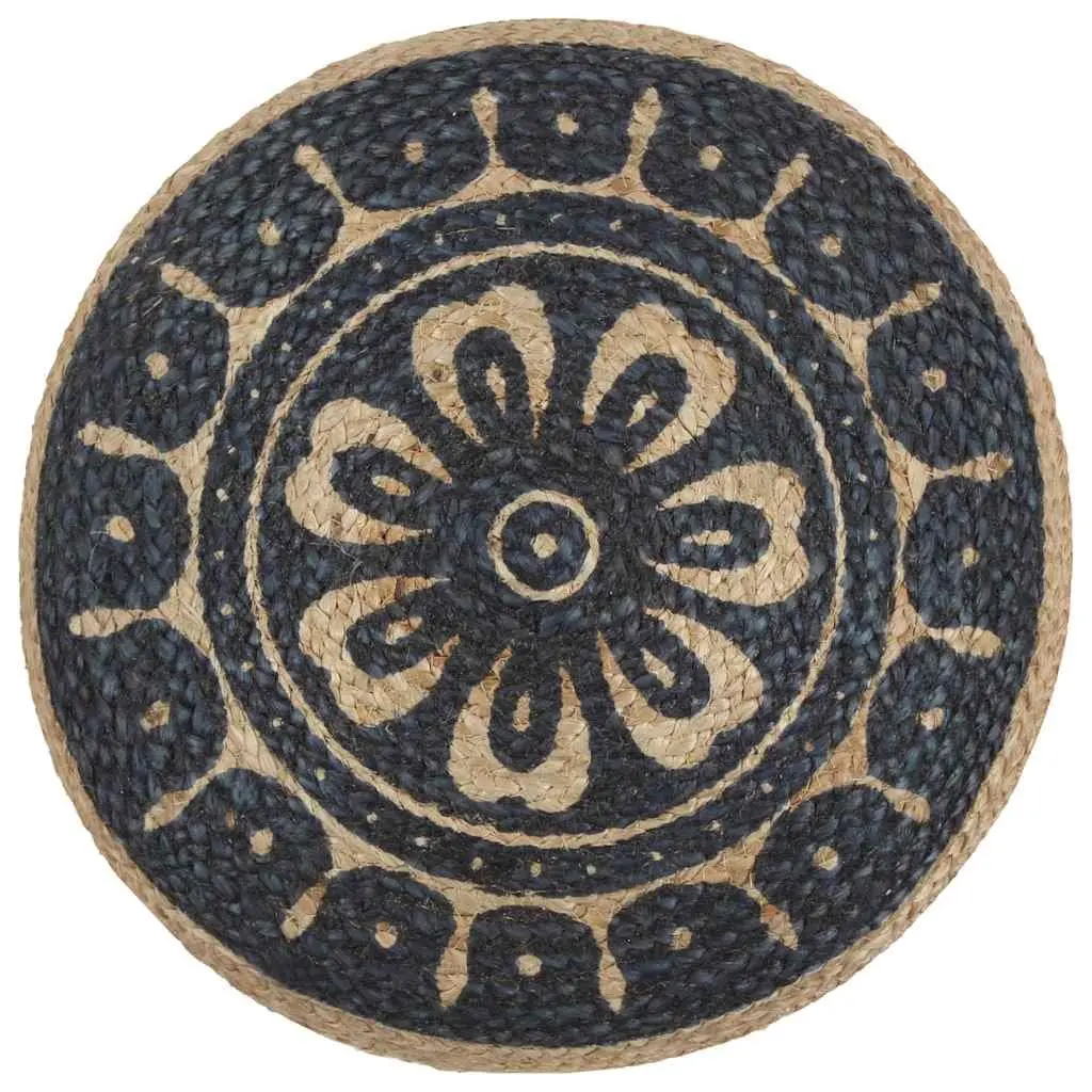 Braided Jute Handmade Pouffe Footstool for Comfort