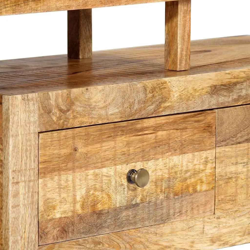TV Stand Solid Mango Wood Brown 120x30x40cm Storage Unit Furniture