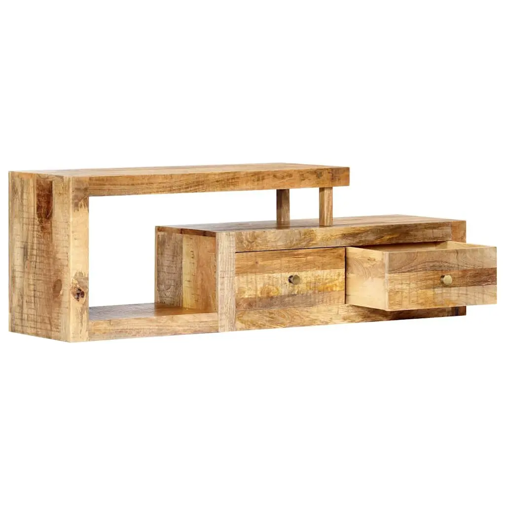 TV Stand Solid Mango Wood Brown 120x30x40cm Storage Unit Furniture