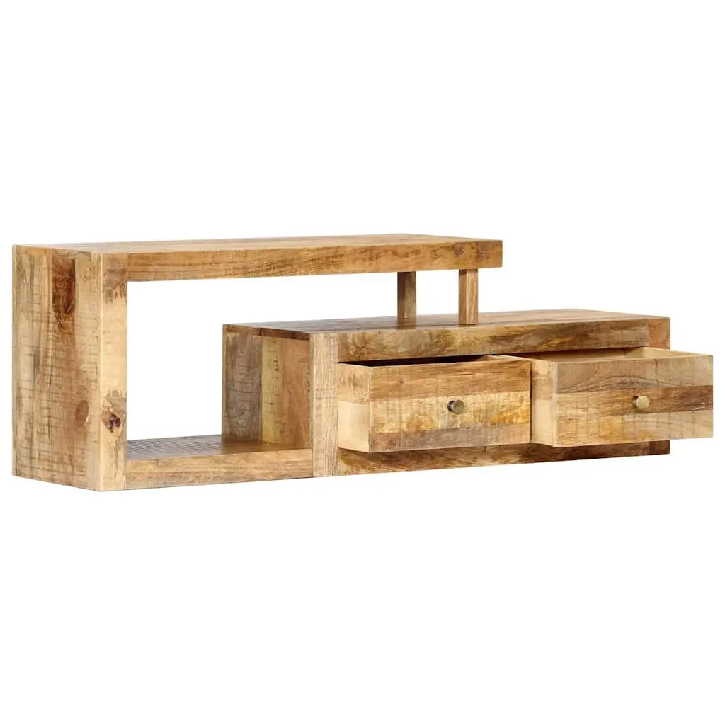 TV Stand Solid Mango Wood Brown 120x30x40cm Storage Unit Furniture