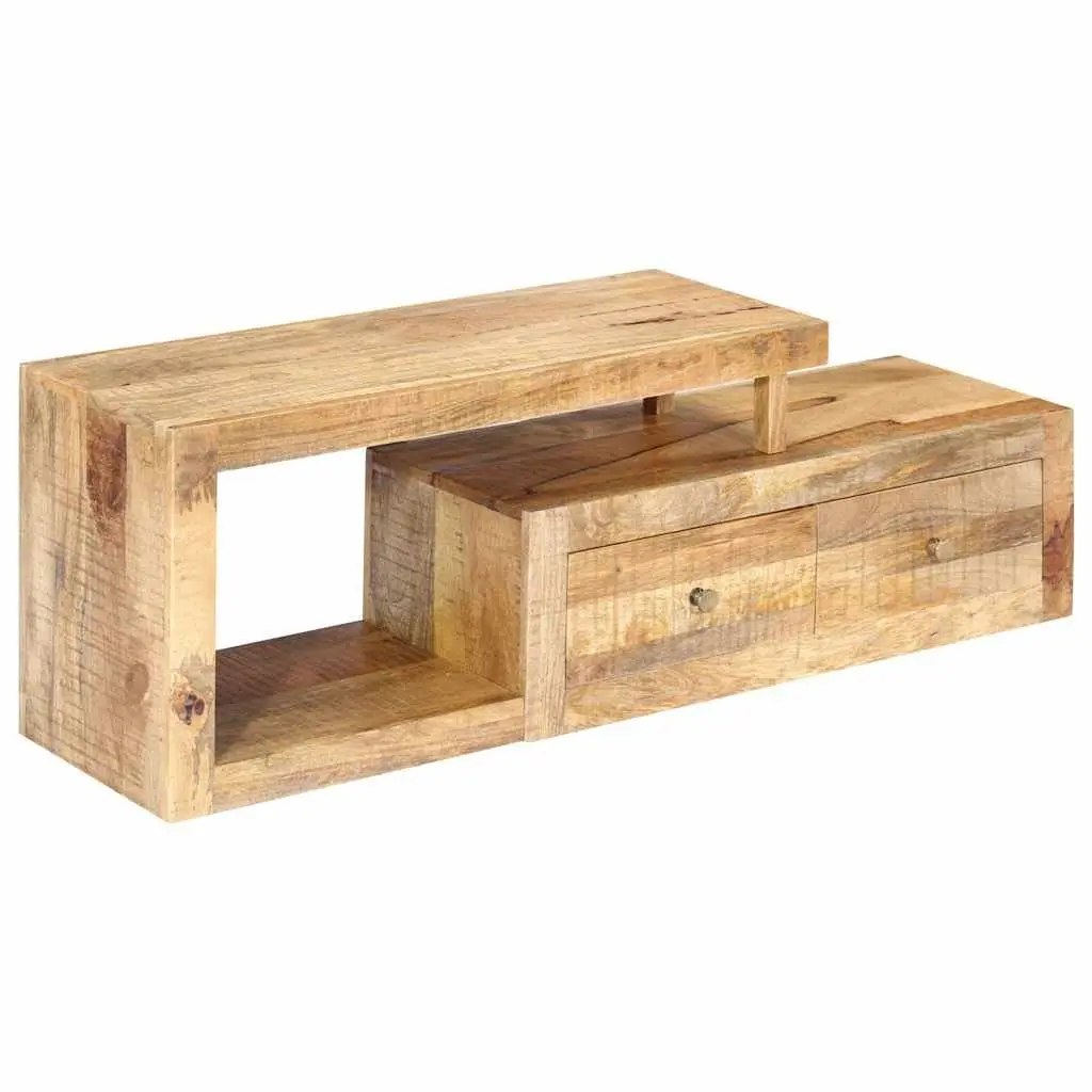 TV Stand Solid Mango Wood Brown 120x30x40cm Storage Unit Furniture