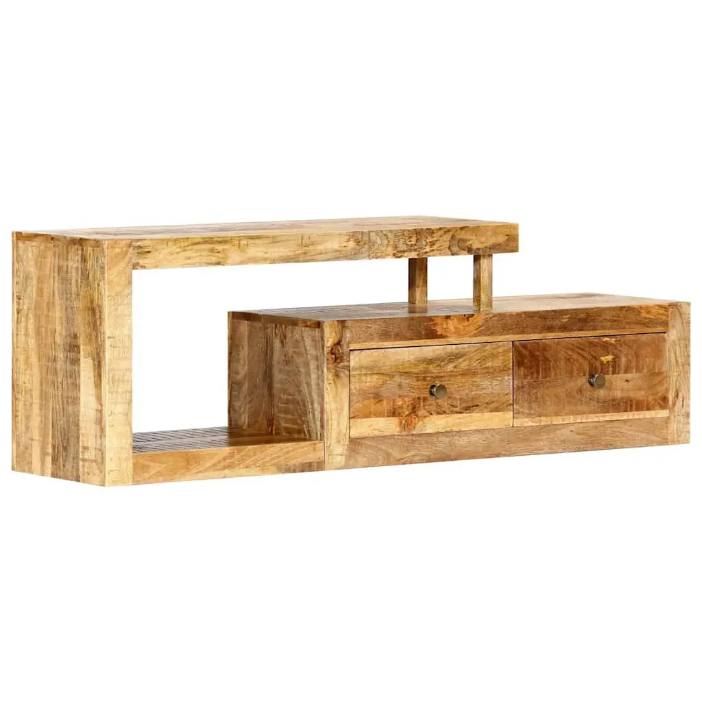 TV Stand Solid Mango Wood Brown 120x30x40cm Storage Unit Furniture