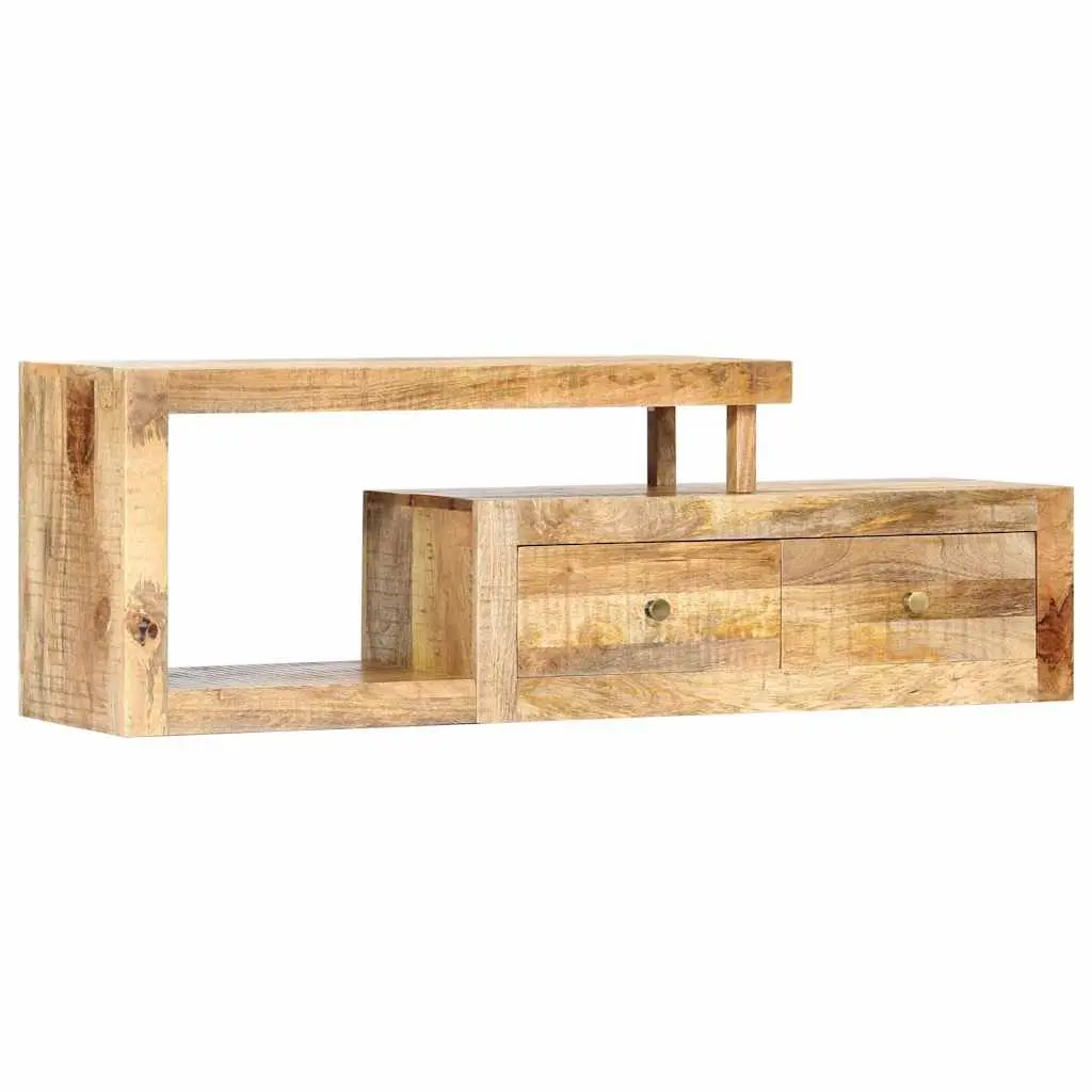 TV Stand Solid Mango Wood Brown 120x30x40cm Storage Unit Furniture