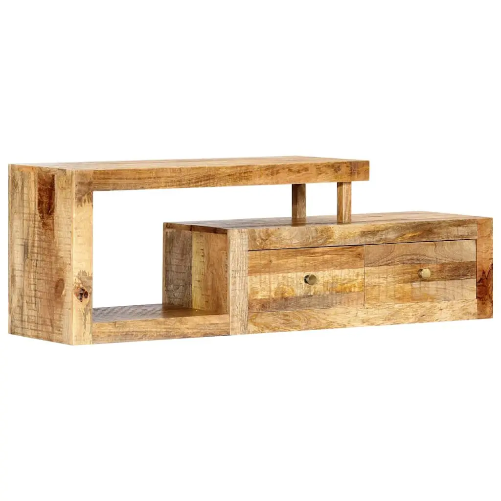 TV Stand Solid Mango Wood Brown 120x30x40cm Storage Unit Furniture